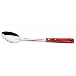 COLHER PARA ARROZ POLYWOOD VERMELHO LAMINA DE ACO INOX E CABO DE MADEIRA TRAMONTINA