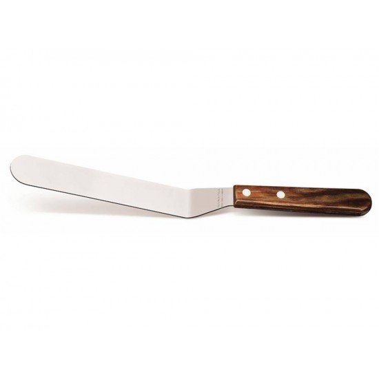 ESPATULA PARA CONFEITEIRO 7 POLYWOOD CASTANHOLAMINA DE ACO INOX E CABO DE MADEIRA TRAMONTINA