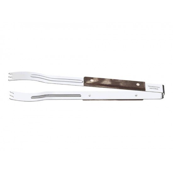 PEGADOR PARA CARNE POLYWOOD CASTANHO LAMINA DE ACO INOX E CABO DE MADEIRA TRAMONTINA