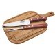 JOGO CHURRASCO 3 PCS POLYWOOD VERMELHO SORTIDOS COM LAMINAS DE ACO INOX E CABO DE MADEIRA TRAMONTINA