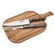 JOGO CHURRASCO 3 PCS POLYWOOD CASTANHO SORTIDOS COM LAMINAS DE ACO INOX E CABO DE MADEIRA TRAMONTINA