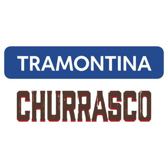KIT CHURRASCO 15 PEÇAS POLYWOOD LAMINAS EM AÇO INOX CABO DE MANDEIRA VERMELHA TRAMONTINA