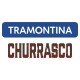 KIT CHURRASCO 15 PEÇAS POLYWOOD LAMINAS EM AÇO INOX CABO DE MANDEIRA VERMELHA TRAMONTINA