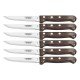 CONJUNTO FACAS CHUR JUMBO 6 PCS POLYWOOD CASTANHO LAMINAS DE ACO INOX E CABOS DE MADEIRA TRAMONTINA