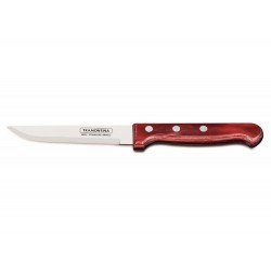 FACA PARA CHURRASCO JUMBO 5 POLYWOOD VERMELHO LAMINA DE ACO INOX E CABO DE MADEIRA TRAMONTINA