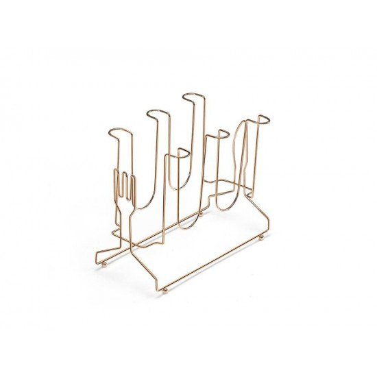 PORTA COPOS PARA 6 UNIDADES QUERIDA ROSE GOLD ARTHI