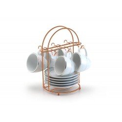 PORTA XÍCARAS  DE CAFÉ ROSE GOLD ARTHI