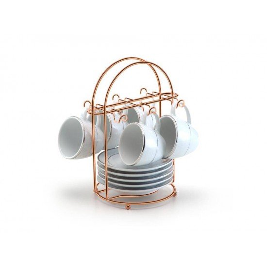 PORTA XÍCARAS  DE CAFÉ ROSE GOLD ARTHI