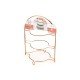 PORTA PRATOS TRIPLO PIATINA ROSE GOLD ARTHI