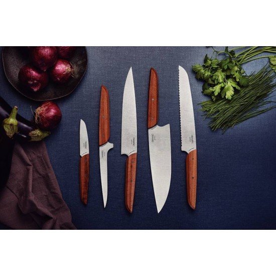 FACA PARA PÃO TRAMONTINA VERTTICE COM LÂMINA EM AÇO INOX E CABO DE MADEIRA NATURAL 8