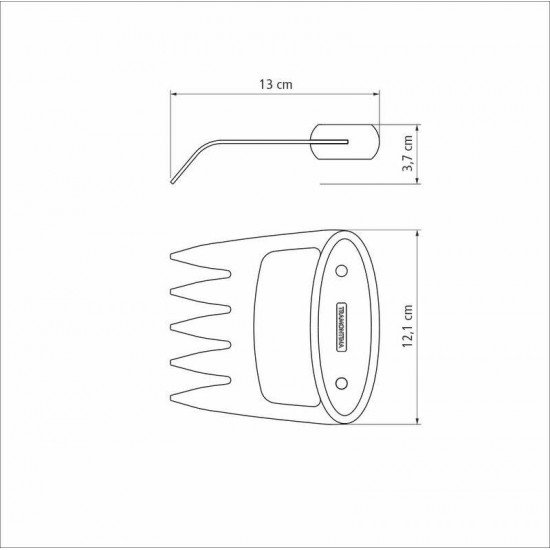 GARRA MULTIUSO TRAMONTINA CHURRASCO BLACK COM LÂMINA EM AÇO INOX ESCURECIDO E CABO DE MADEIRA
