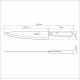 FACA PEIXEIRA E COZINHA TRAMONTINA DYNAMIC COM LÂMINA EM AÇO INOX E CABO DE MADEIRA NATURAL 9