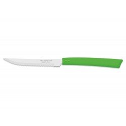 FACA PARA CHURRASCO 4 BRISA VERDE LAMINA DE ACO INOX E CABO DE POLIPROPILENO TRAMONTINA