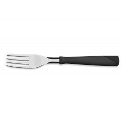 KIT 6 GARFO DE MESA NEW KOLOR PRETO LAMINA DE ACO INOX E CABO DE POLIPROPILENO TRAMONTINA