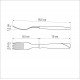 GARFO DE MESA TRAMONTINA NEW KOLOR COM LÂMINA EM AÇO INOX E CABO DE POLIPROPILENO BRANCO