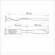 GARFO DE MESA TRAMONTINA NEW KOLOR COM LÂMINA EM AÇO INOX E CABO DE POLIPROPILENO BRANCO