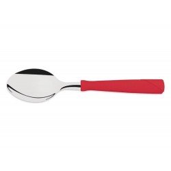 KIT 6 COLHER DE MESA NEW KOLOR VERMELHO LAMINA DE ACO INOX E CABO DE POLIPROPILENO TRAMONTINA