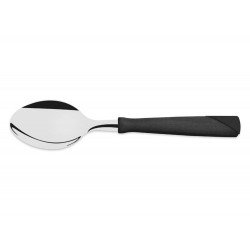 KIT 6 COLHER DE MESA NEW KOLOR PRETO LAMINA DE ACO INOX E CABO DE POLIPROPILENO TRAMONTINA