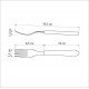 GARFO DE MESA TRAMONTINA LEME COM LÂMINA EM AÇO INOX E CABO DE POLIPROPILENO CINZA