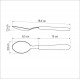 COLHER DE MESA TRAMONTINA LEME COM LÂMINA EM AÇO INOX E CABO DE POLIPROPILENO CINZA
