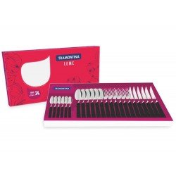 FAQUEIRO 24 PEÇAS LEME PRETO SORTIDOS COM LAMINAS DE ACO INOX E CABOS DE POLIPROPILENO TRAMONTINA