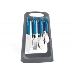 FAQUEIRO MAIS SUPORTE 25 PEÇAS OASIS AZUL SORTIDOS DE TALHERES PARA USO DOMESTICO TRAMONTINA