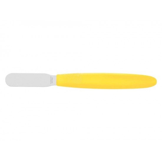 CONJUNTO ESPATULAS MANTEIGA 6 PC IPANEMA AMARELO LAMINAS DE ACO INOX E CABOS DE POLIPRO TRAMONTINA