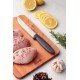 FACA PARA COZINHA 6 PLENUS CINZA - LAMINA DE ACO INOX E CABO DE POLIPROPILENO