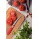 CONJUNTO DE FACAS PARA TOMATE TRAMOTINA COR&COR COM LÂMINAS EM AÇO INOX E CABOS DE POLIPROPILENO VERMELHO 2 PEÇAS