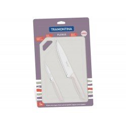 KIT PARA CARNES E LEGUMES 3 PEÇAS OFF WHITE SORTIDOS DDE UTENSILIOS PARA USO DOMESTICO TRAMONTINA