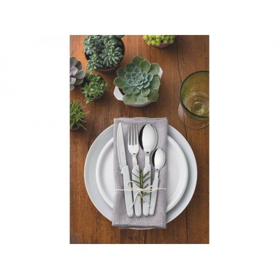 FAQUEIRO 24 PCS CARMEL NATURAL/CLARO SORTIDOS COM LAMINAS ACO INOX E CABOS POLIPROPILENO TRAMONTINA