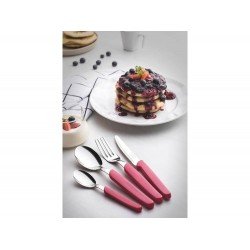 FAQUEIRO 24 PCS CARMEL PURPURA/MEDIO SORTIDOS COM LAMINAS ACO INOX E CABOS POLIPROPILENO TRAMONTINA