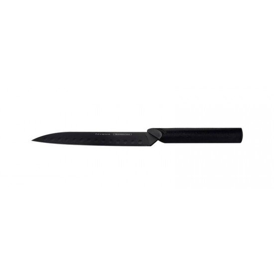FACA SANTOKU TRAMONTINA NYGMA COM LÂMINA EM AÇO INOX E CABO DE POLIPROPILENO TEXTURIZADO PRETO 7