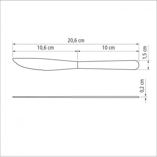 DISPLAY 12 UNI DE FACA PARA CHURRASCO MALIBU EM AÇO INOX 4 TRAMONTINA