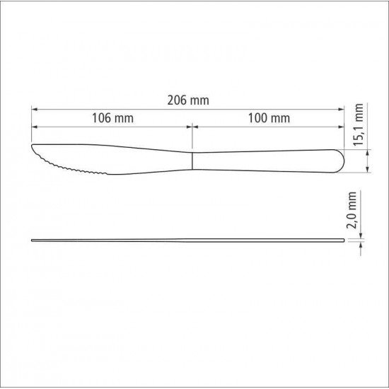DISPLAY 12 UNI DE FACA PARA CHURRASCO MALIBU EM AÇO INOX 4 TRAMONTINA