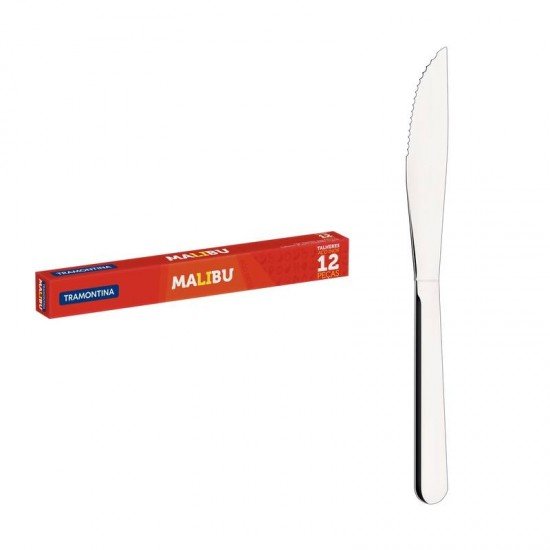 DISPLAY 12 UNI DE FACA PARA CHURRASCO MALIBU EM AÇO INOX 4 TRAMONTINA