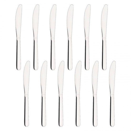 DISPLAY 12 PEÇAS FACA DE MESA MALIBU EM AÇO INOX 4 TRAMONTINA