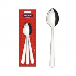 CONJUNTO DE COLHERES DE MESA TRAMONTINA MALIBU EM AÇO INOX 03 PEÇAS