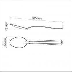 COLHER DE MESA EM AÇO INOX TRAMONTINA BÚZIOS