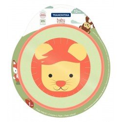 PRATO INFANTIL TRAMONTINA BABY FRIENDS EM POLIPROPILENO LARANJA