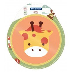 PRATO INFANTIL TRAMONTINA BABY FRIENDS EM POLIPROPILENO AMARELO