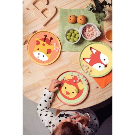 PRATO INFANTIL TRAMONTINA BABY FRIENDS EM POLIPROPILENO AMARELO