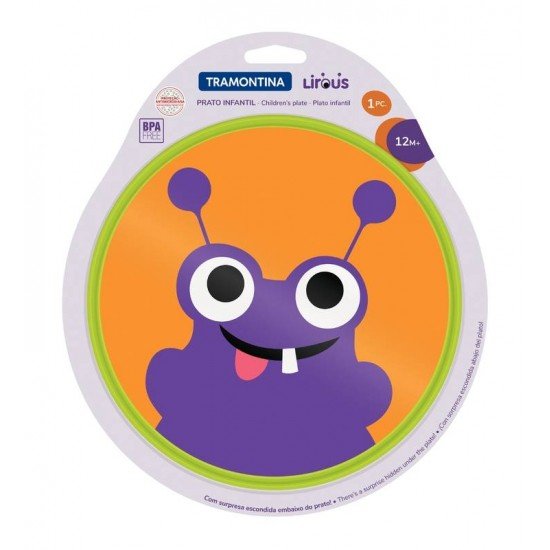 PRATO INFANTIL TRAMONTINA LIROUS EM POLIPROPILENO VERDE