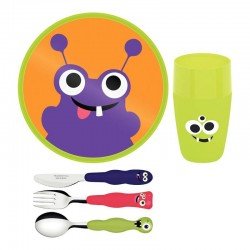 JOGO INFANTIL TRAMONTINA LIROUS COLORIDO 05 PEÇAS