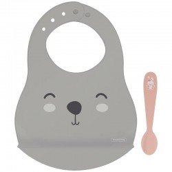 KIT BABADOR E COLHER INFANTIL TRAMONTINA LE PETIT 02 PEÇAS