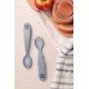 JOGO DE TALHERES INFANTIL TRAMONTINA LE PETIT CINZA 02 PEÇAS