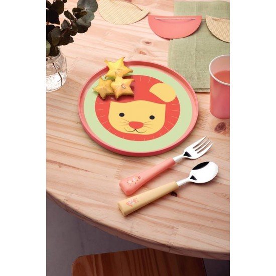 JOGO INFANTIL TRAMONTINA BABY FRIENDS COLORIDO 03 PEÇAS