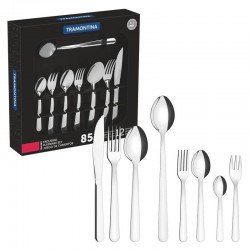 FAQUEIRO TRAMONTINA MALIBU EM AÇO INOX 85 PEÇAS