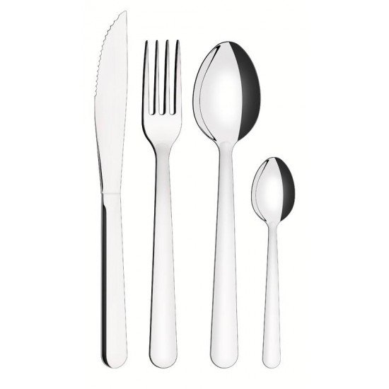 FAQUEIRO EM AÇO INOX LISO 24 PEÇAS TRAMONTINA