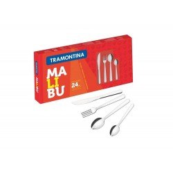 FAQUEIRO 24 PEÇAS MALIBU SORTIDOS DE ACO INOX TRAMONTINA